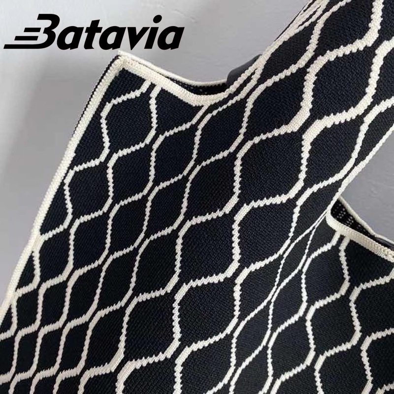 Batavia 2023 Baru Populer Terbang Tas Anyaman Kapasitas Besar Satu Bahu Tas Wanita Tas Musim Semi dan Musim Gugur Tas Wanita Tas Rajutan Tas BAG25