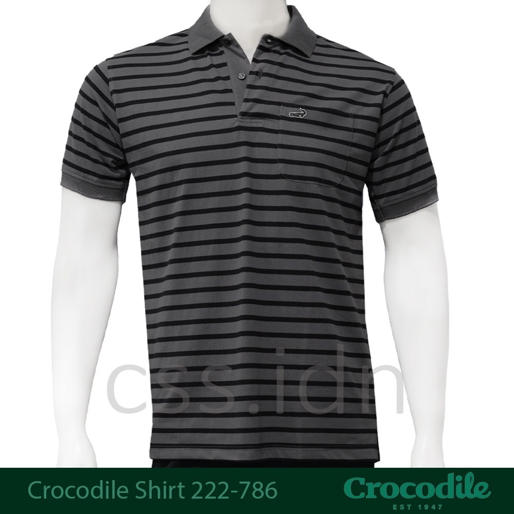 Kaos Kerah Polo Pria Crocodile Slim Fit 222-786