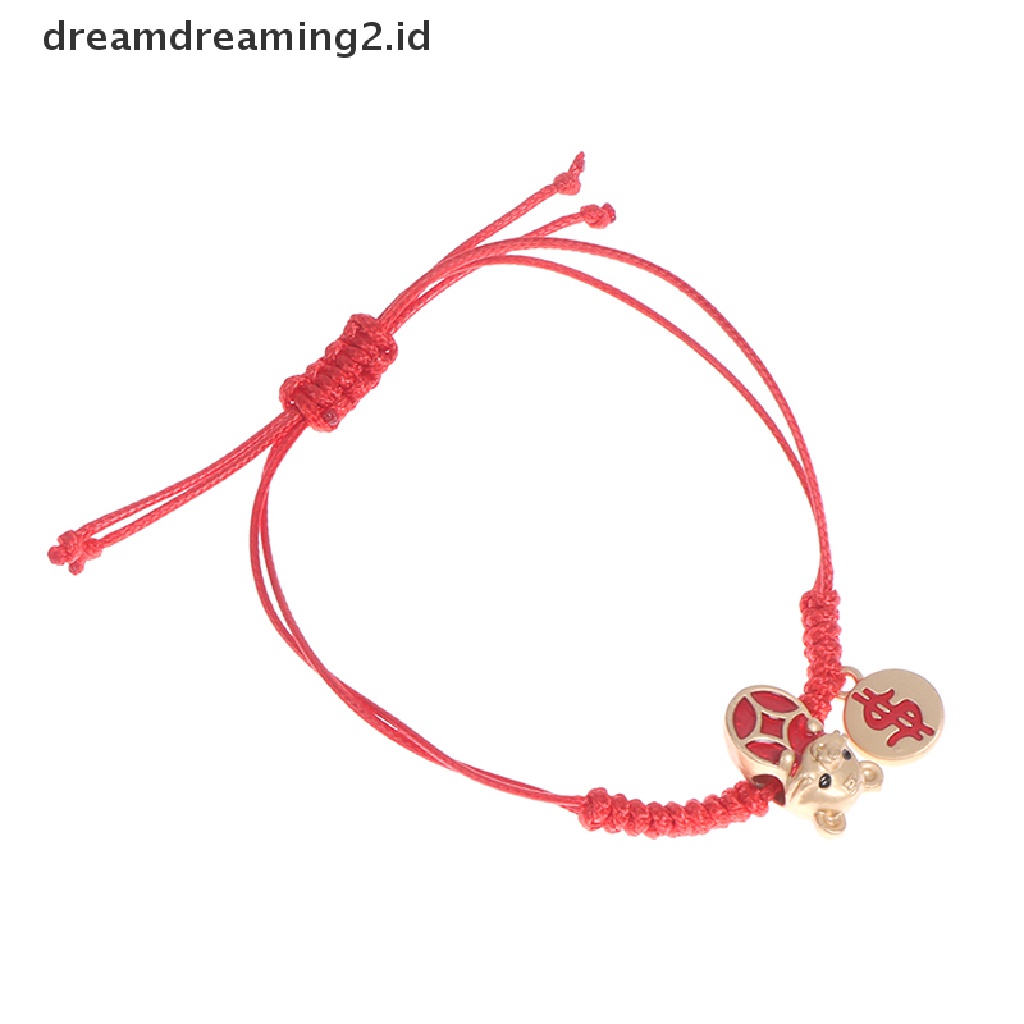 (hot) 2022gelang Tali Harimau Imlek Tali Merah Handmade Craft Gift//