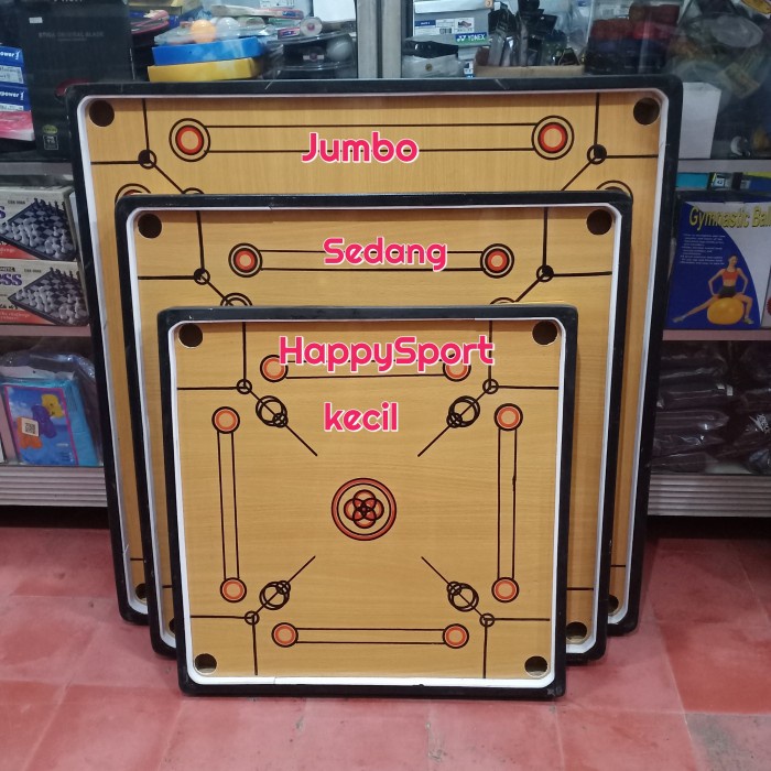 PAPAN KARAMBOL SEDANG 77x77cm TERMASUK BIJI DAN CRISTAL