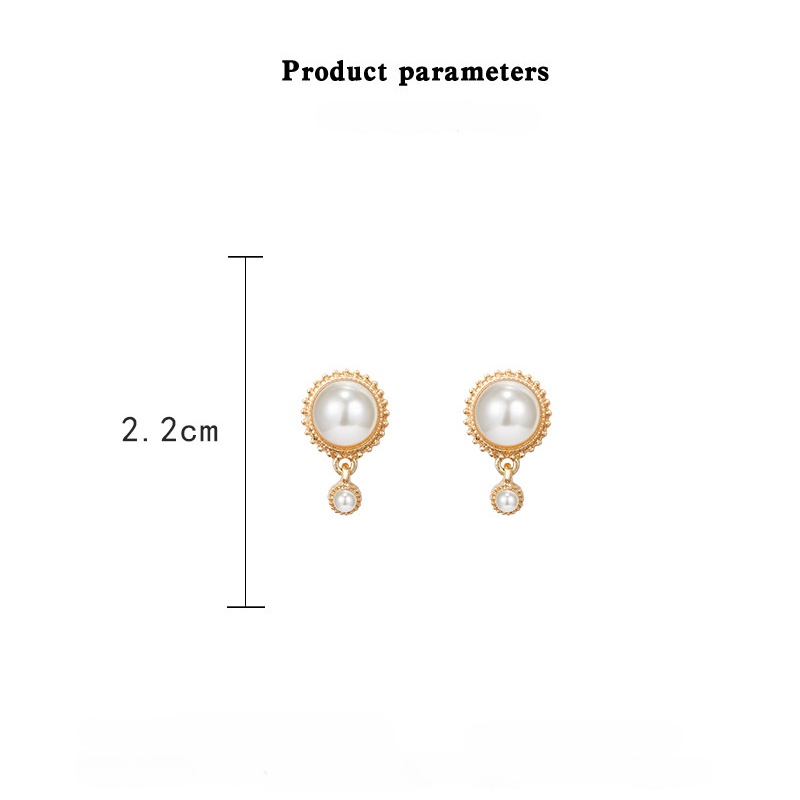 Anting Mutiara Fashion Wanita Korea Baroque Earrings