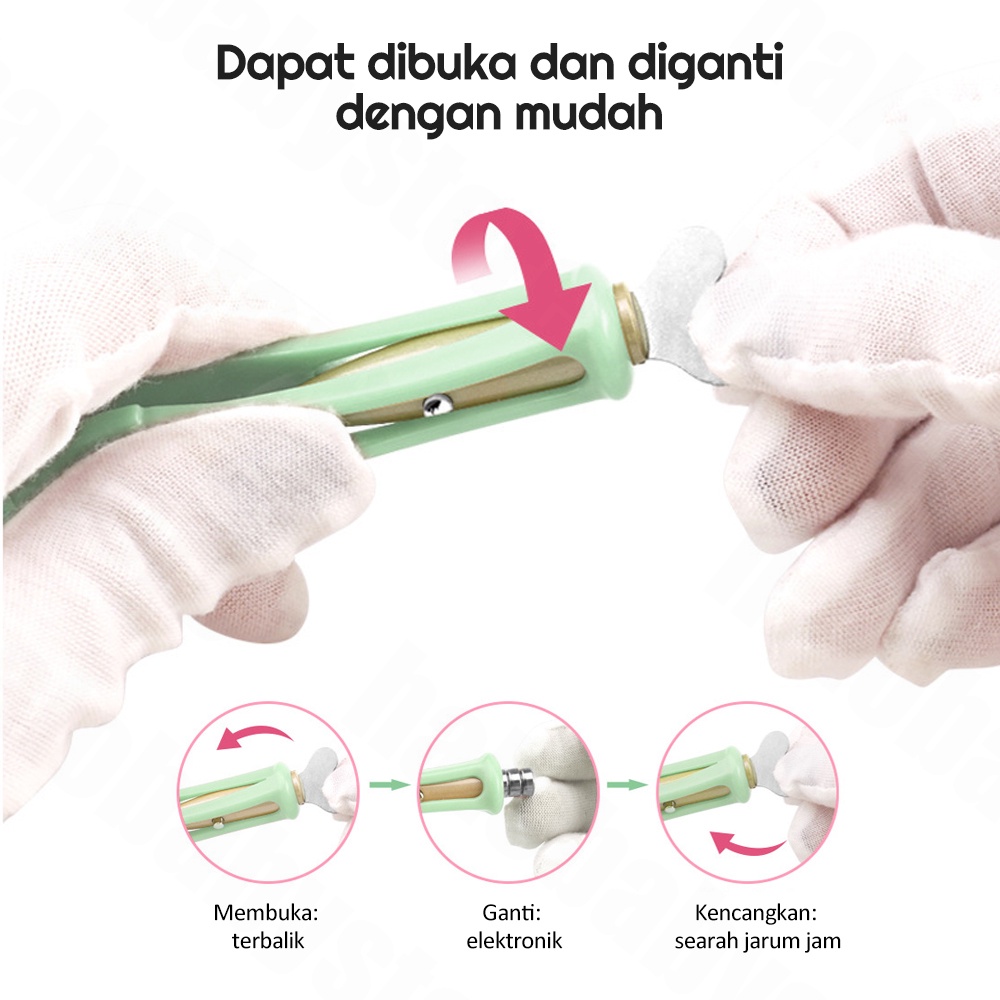 Halo Baby Korek Kuping LED Pembersih Telinga Bayi Silikon Pembersih Telinga Bayi