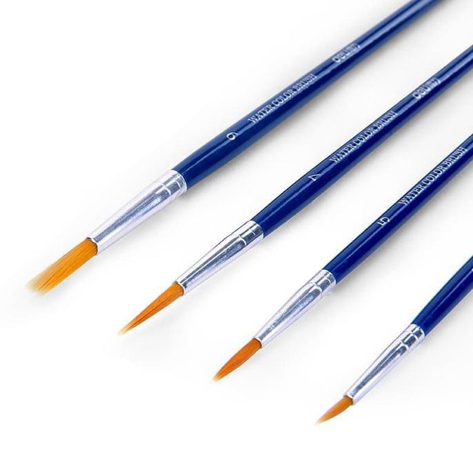 

Deli set kuas warna biru (4 pcs / pack) kombinasi bentuk 73867 - Kuas isi 4pcs