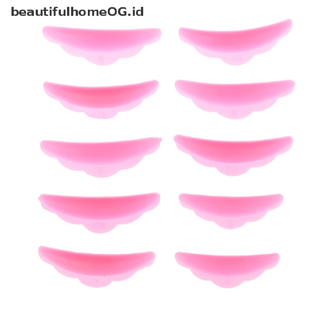 // Lebaran// 5pasang Lash Lift Lifg Curlers Curl Silicone Shields Pads Multicolor Reusable **