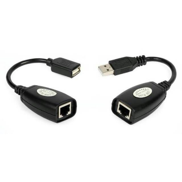 USB RJ45 EXTENSION ADAPTER UP TO 30M / USB EXTENDER VIA KABEL LAN  VN 4