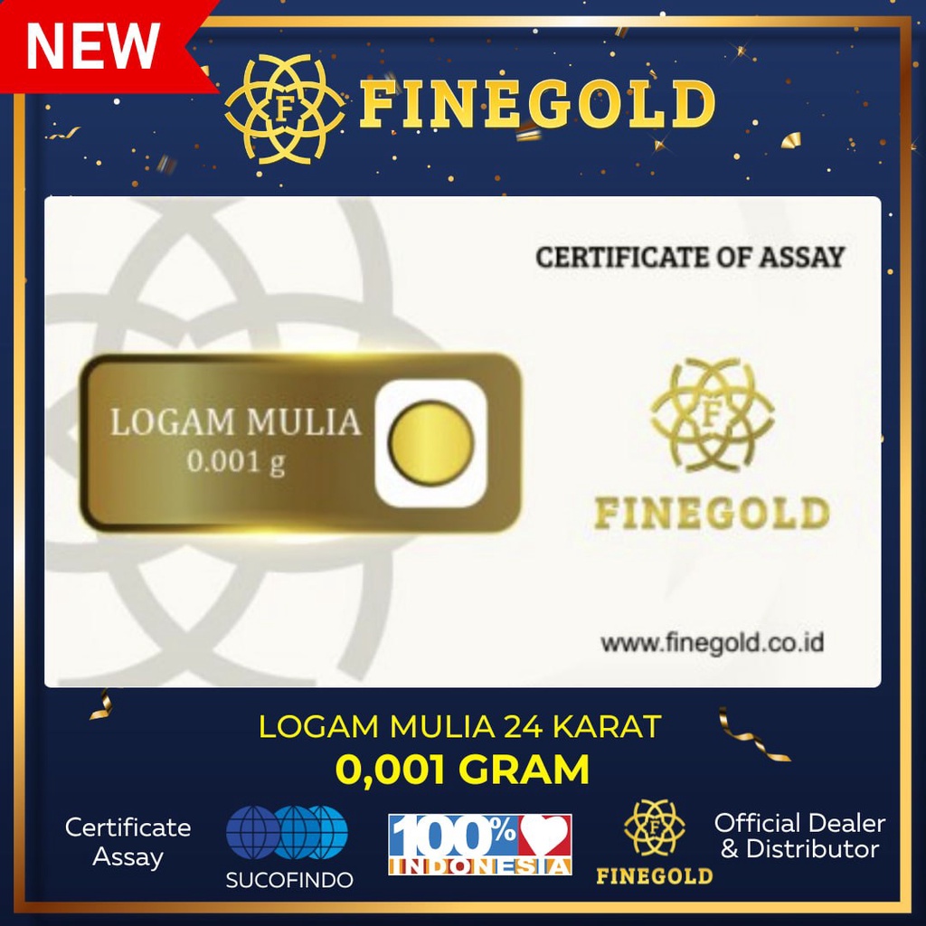Fine Gold / Baby Gold Emas Murni 24 karat Grosir - 0.001g