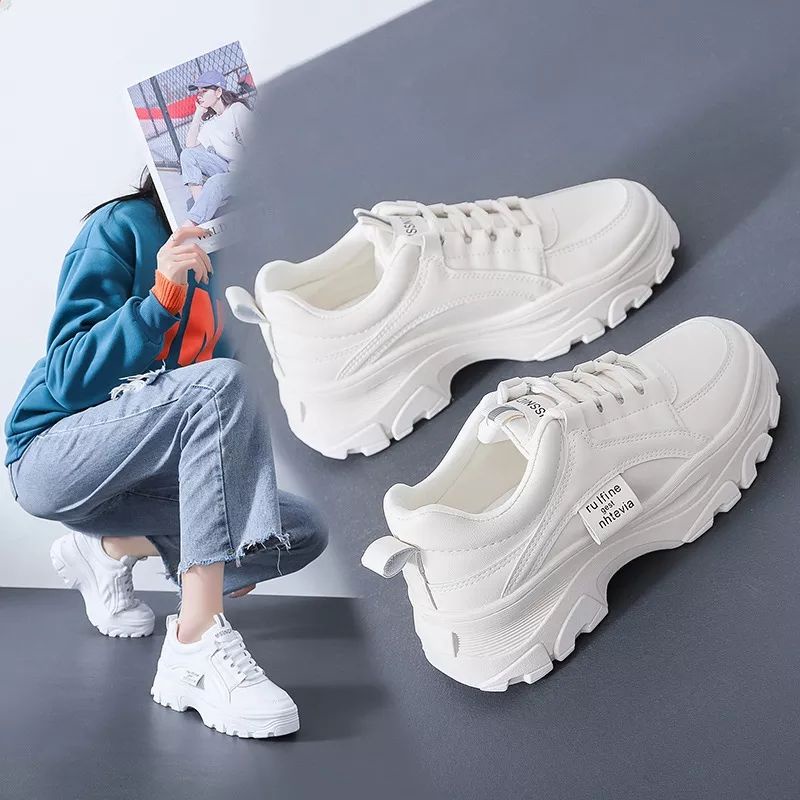 Sepatu Sneakers Chungky Wanita Sneakers Kasual Fashion Terbaru RUFINE