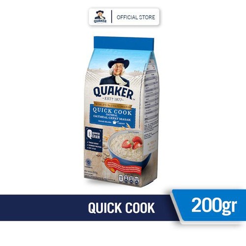 

Quaker Quick Cook Oatmeal 200gr - 1 Piece - OBOR FOOD