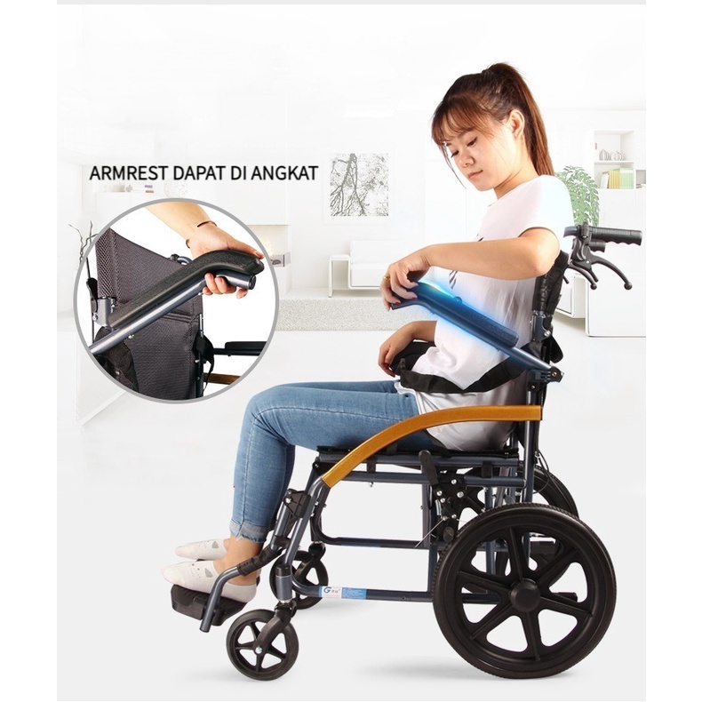 Highline Kursi Roda Lipat Portable Wheelchair Kursi Roda Medis