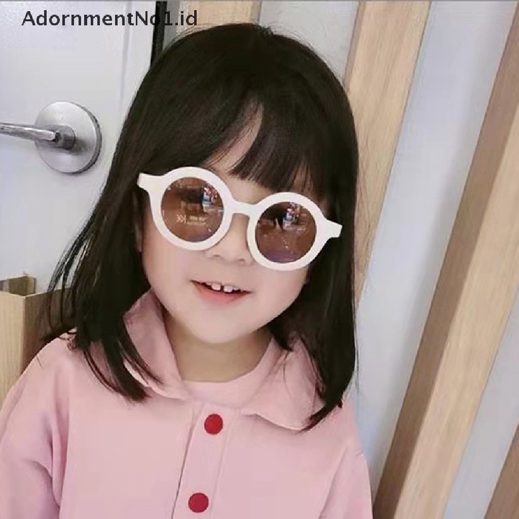 [AdornmentNo1] 2022kacamata Hitam Bingkai Bulat Anak-Anak Cute Small Face Sunglasses [ID]