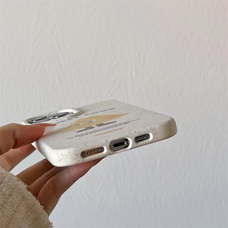 IPHONE Casing Ponsel Iphone11 ins Bahan Ramah Lingkungan Perlindungan Kamera Cocok Untuk Iphone14 13 12 14Plus Pro MAX 7 8Plus X XR XS MAX SE 12mini 13mini Model Empat Sudut Shockproof