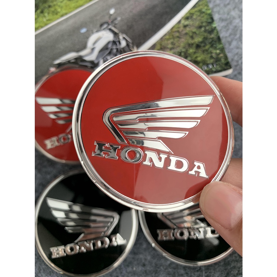 Stiker HONDA Kepala Motor Bentuk Bulat Cembung Dekorasi Penutup Tangki Bahan Bakar Akrilik Modifikasi Aksesoris Body Scratch Cover Decoration Untuk HONDA ADV PCX CBR FORZA