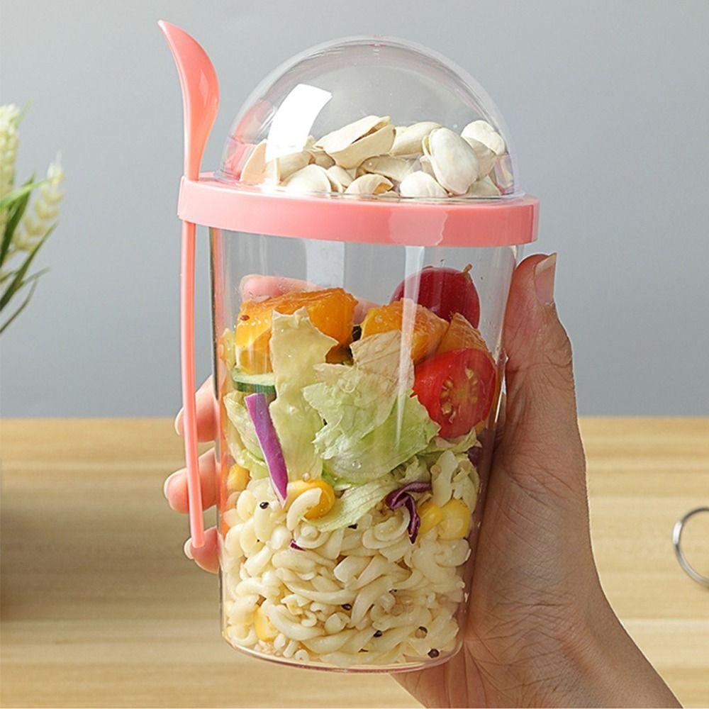 R-FLOWER Pot Yogurt 400ml Susu Cemilan Salad Oatmeal Toples Breakfast Cups