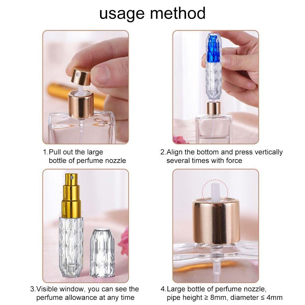 Suyo Filling Perfume Bottle Portable Untuk Kosmetik Crystal Bottom Perfume Atomizer