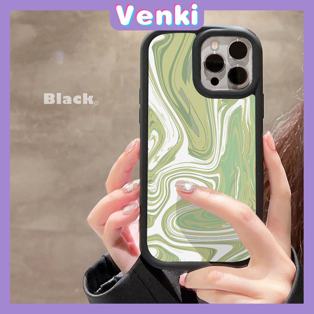 Case fo iPhone 11 Pro Max TPU Soft Case Frosted Bubble Case Black White Halo dyeing Green Waves Camera Protection Shockproof For iPhone 14 13 12 11 Plus Pro Max 7 Plus X XR