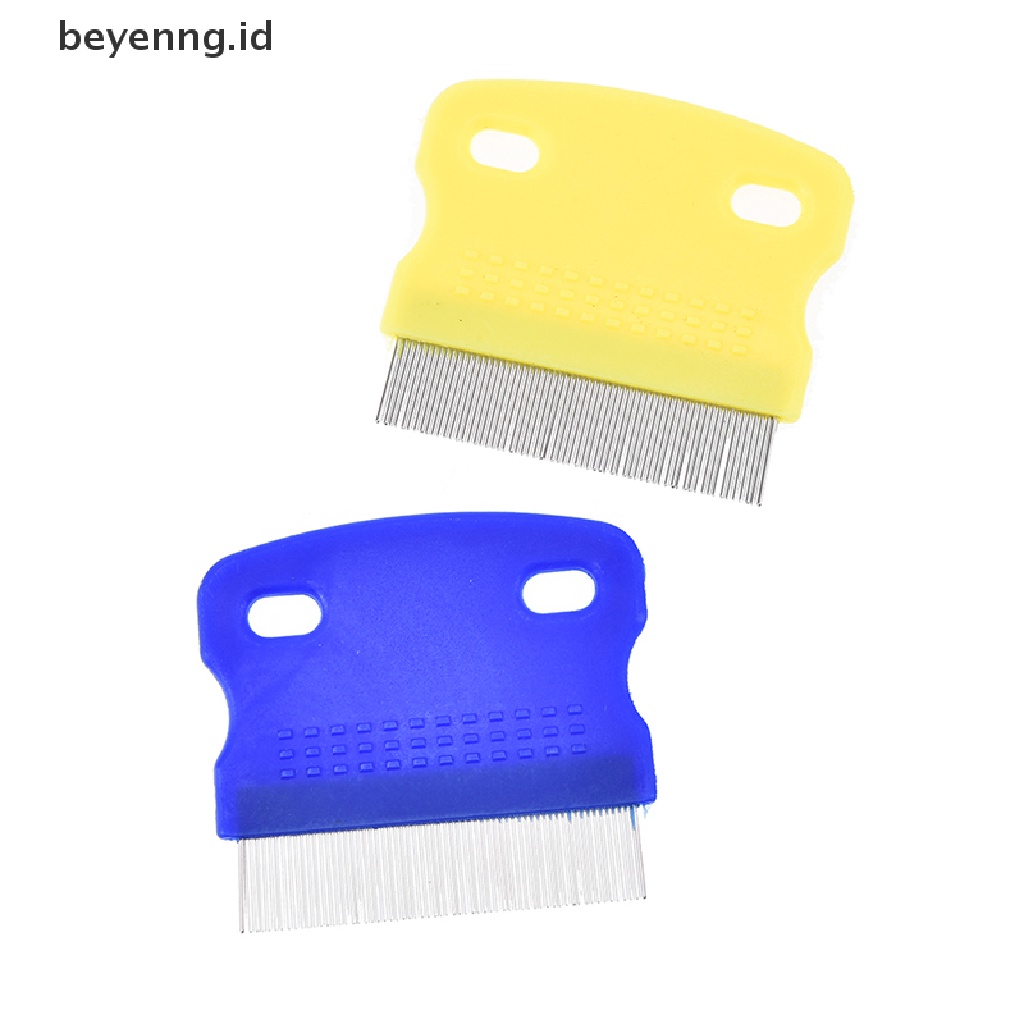Beyen Sikat Pembersih Penghilang Kutu Gigi Anjing Kucing Peliharaan stainless steel grooming comb ID