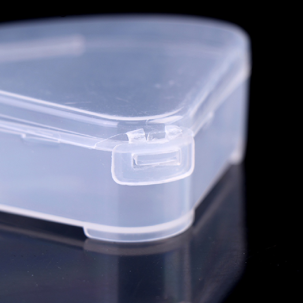 Beyen Portable Segitiga Spons Transparan Tas Kosmetik Makeup Puff Box Tempat Penyimpanan ID