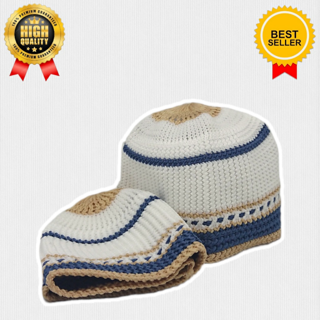 Peci Rajut Anak Laki Laki / Kopyah Rajut Dewasa / Peci Rajut / Kopiah Rajut Madinah / Peci Rajut Tur