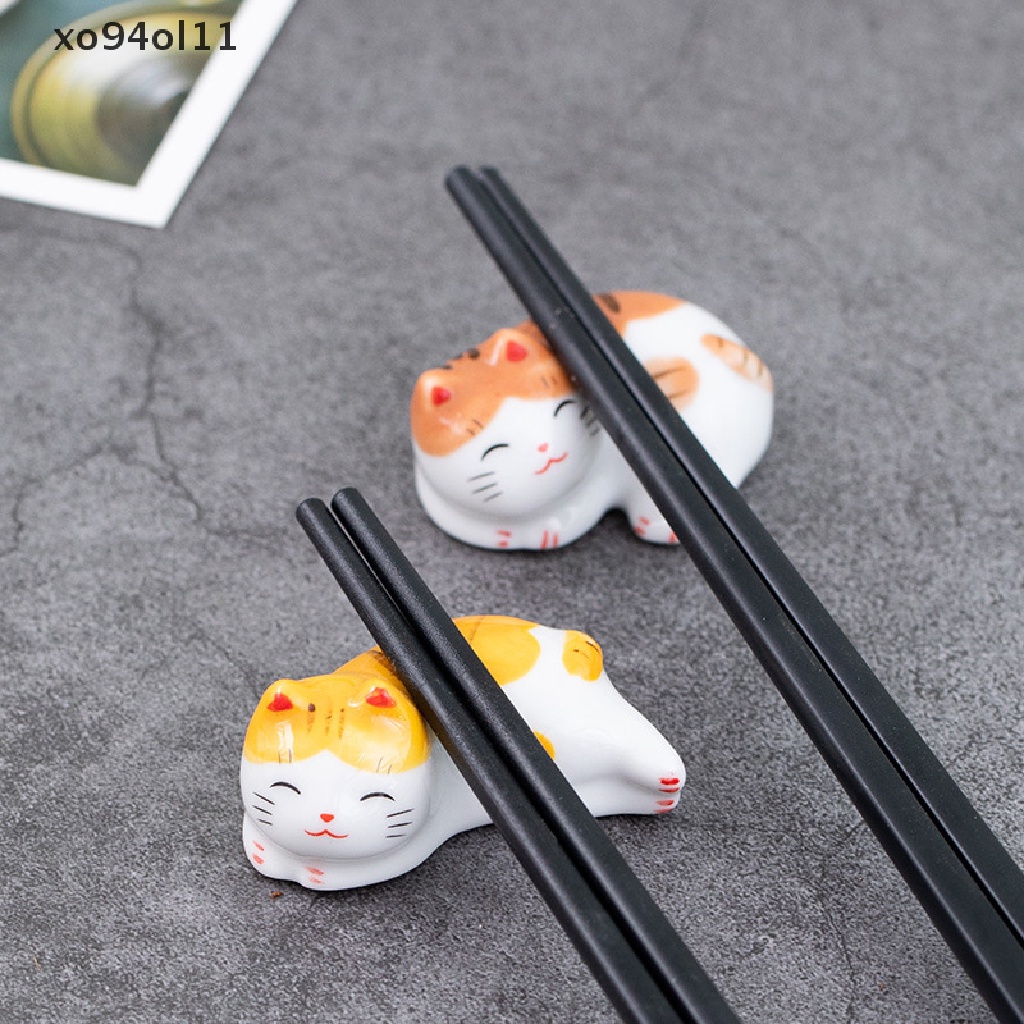 Xo Lucky Cat Chops Holder Sumpit Keramik Jepang Keramik Dekorasi Rumah OL