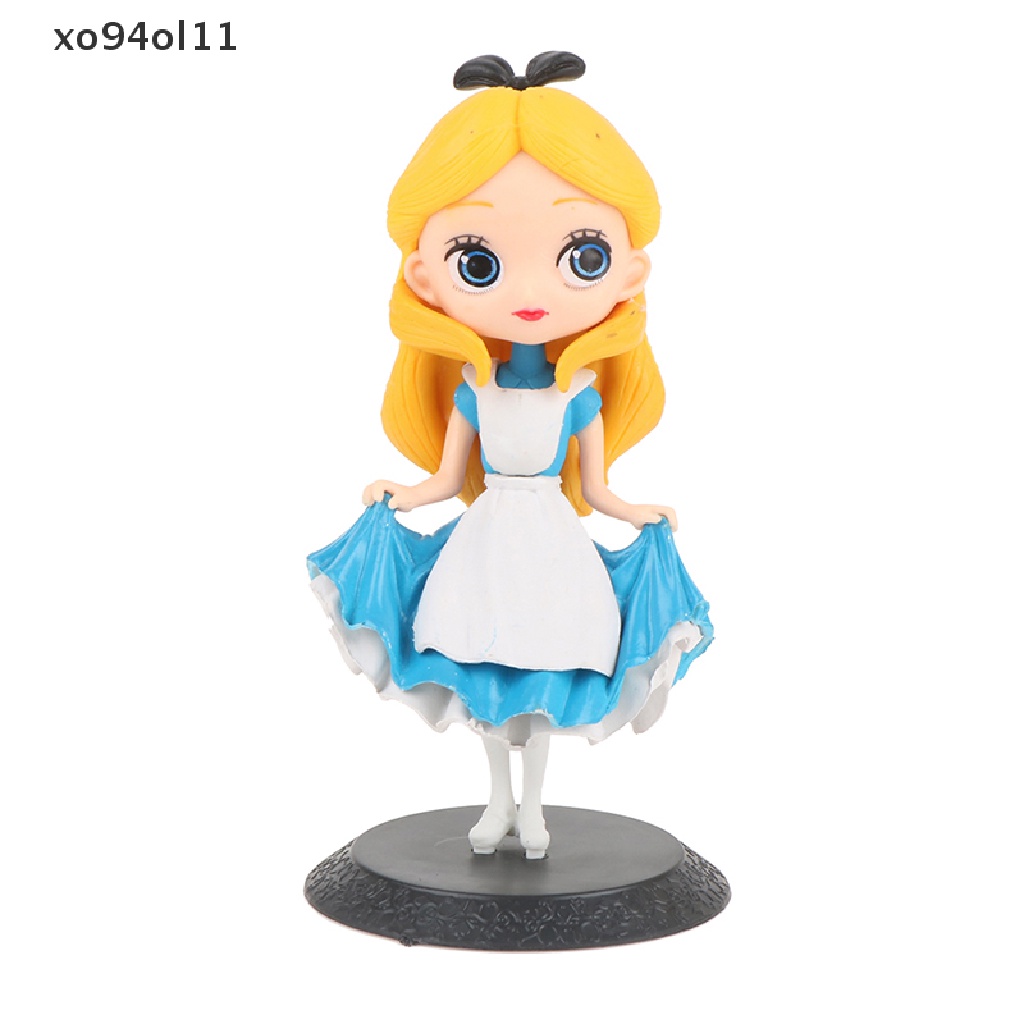 Xo Disney Q Posket Princess Alice Tinker Bell Figure Model Mainan Figure Kue Model Animasi Boneka Hadiah Dekorasi Rumah Pesta Ulang Tahun Princess Figure Hiasan Kue OL