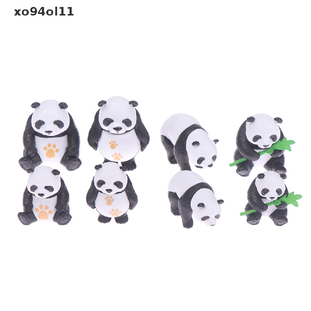 Xo Dekorasi Patung Terrarium Lanskap Mikro Panda Lucu Resin Cute Panda OL