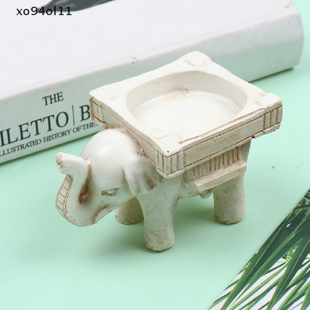 Xo Retro Elephant Tea Light Holder Dekorasi Rumah Party Favor Decor OL