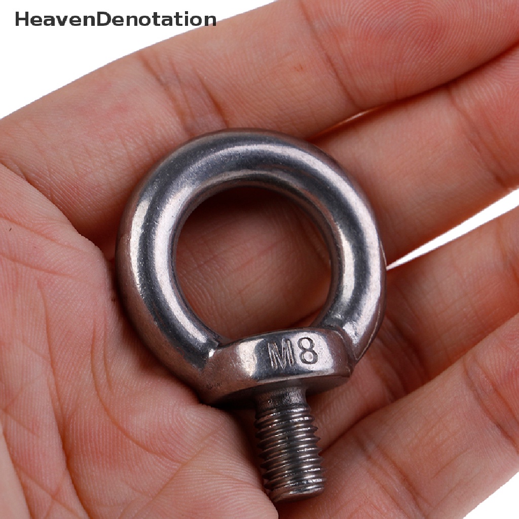 [HeavenDenotation] 1pc 304lubang Ring Loop Sekrup Mata Lifg Laut Bahan Stainless Steel Untuk Eyebolt HDV