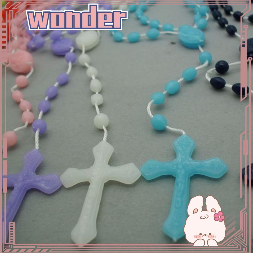 Wonder Necklace Glowing Katolik Perhiasan Salib