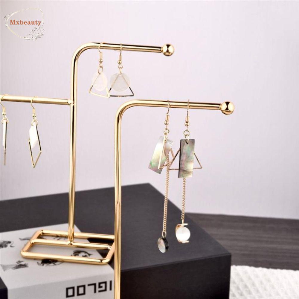 Mxbeauty Stand Display Perhiasan Vintage Simple Women Organizer Rak Anting Pajangan Perhiasan Cewek