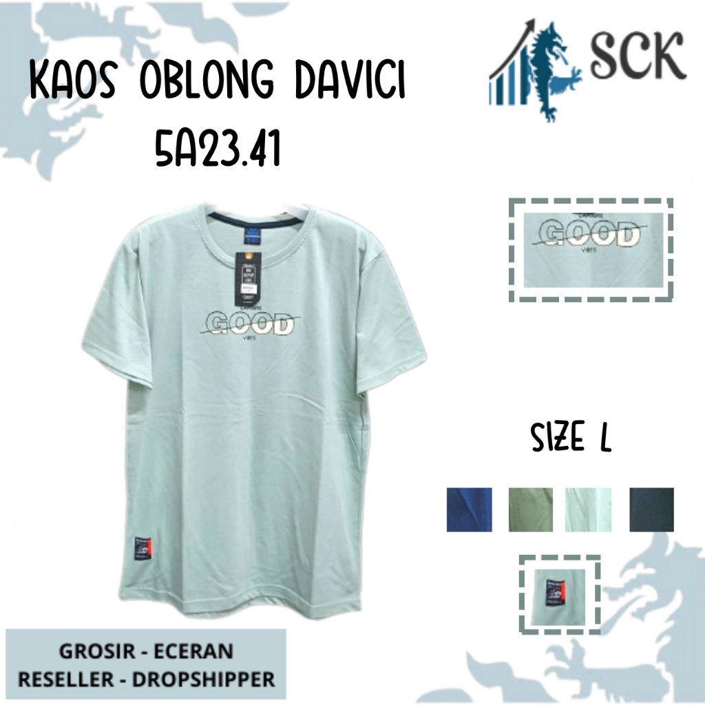 Kaos Distro Davici Polos (L) Motif Dewasa Keren/ Oblong Pria Katun / Pakaian Casual - sckmenwear GROSIR