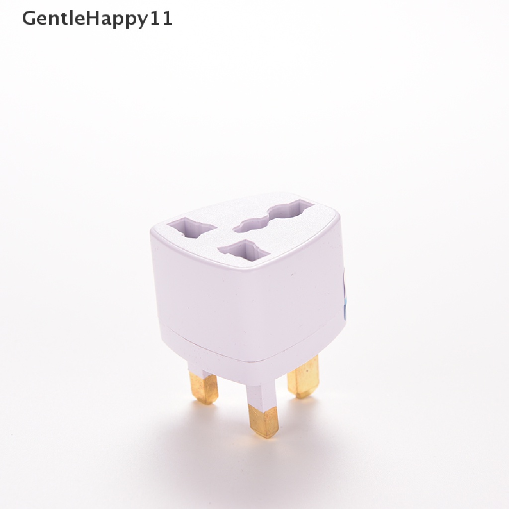 Gentlehappy 1pc Universal AU EU Ke UK Colokan Listrik AC Travel Wall Adapter Converter Putih GB id