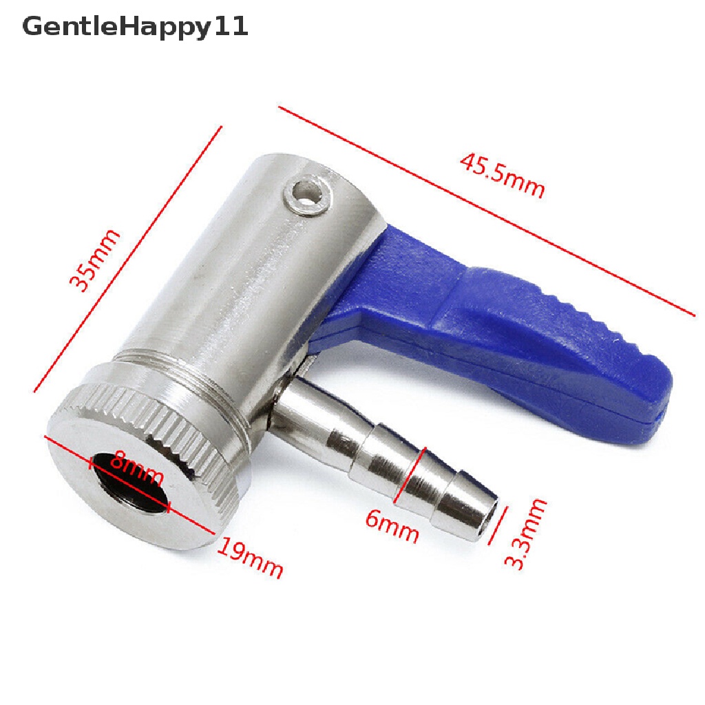 Gentlehappy Car Motor Tyre Airline Inflator Valve Tire Air Chuck Konektor 6mm/8mm 1 /4 &quot;id