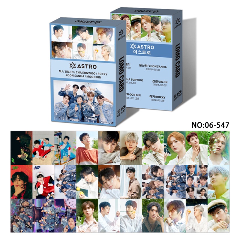 30pcs/box Kpop ASTRO Photocard Lomo Card Postcard LY