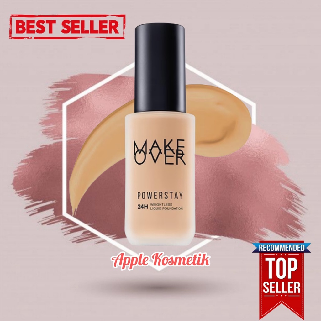 MAKE OVER Powerstay 24H Weightless Liquid Foundation 40 ml - Apple_Kosmetik