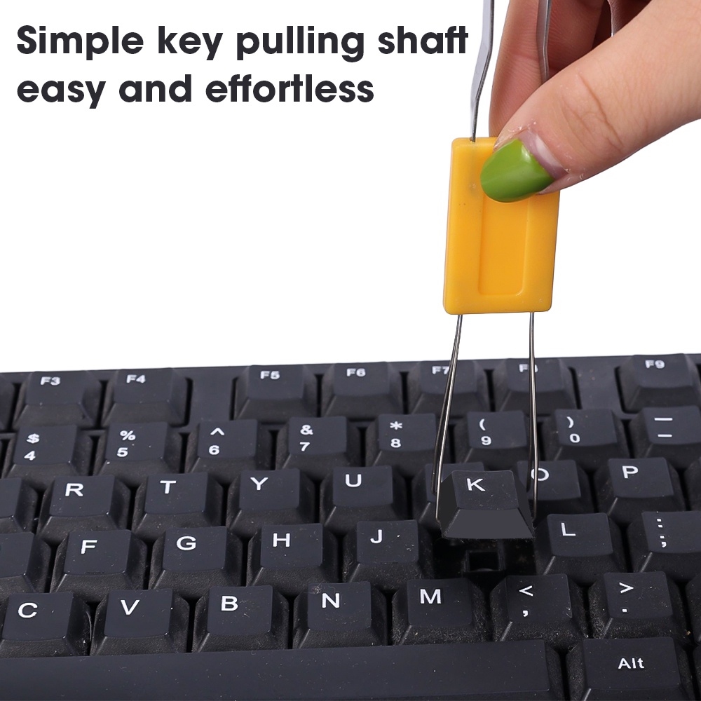 2in1 Universal Pengganti Aksesoris Ringan Keycap Switch Extractor Alat Cabut Tombol Keyboard Mekanik Keycap Remover Penarik Topi Kunci Keyboard