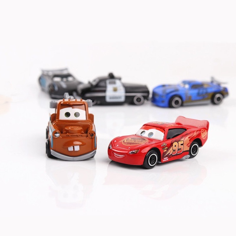 6 Pcs/Set Disney Pixar Cars Mainan Alloy McQueen Captain America Superman Jackson Storm Racing Mainan Anak Laki-Laki Hadiah