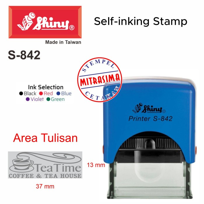 

Stempel Shiny S-842 ( Shiny bentuk persegi S842 Tipe S 842 )