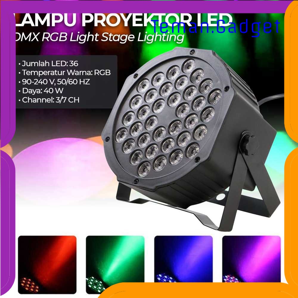 TG - LMP Alien Lampu Sorot LED RGB Spotlight DMX Port 40W 240V - AL36