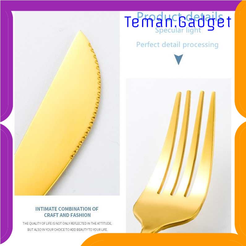 TG -  DPR YUSANHAO Set Alat Makan Perlengkapan Cutlery Stainless Steel 24 PCS - DS0053