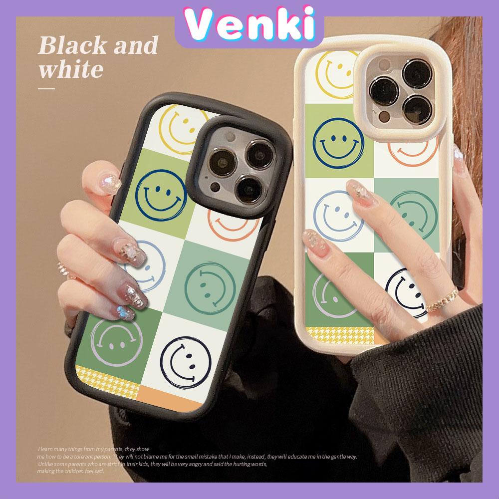 For iPhone 14 Pro Max iPhone Case Matte TPU Soft Case Black Beige Shockproof Protection Camera Cute smiley face Compatible with iPhone 13 Pro max 12 Pro Max 11 xr xs max 7Plus