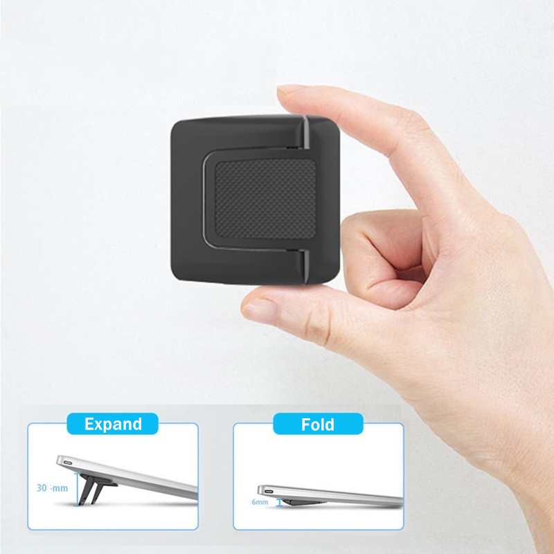 1 /2/4Pcs Adjustable Desktop Holder Pendingin Logam Plastik Mini Disipasi Panas Universal Tablet Dukungan Laptop Stand Base Notebook Lipat Anti-slip Stand Kaki Segitiga