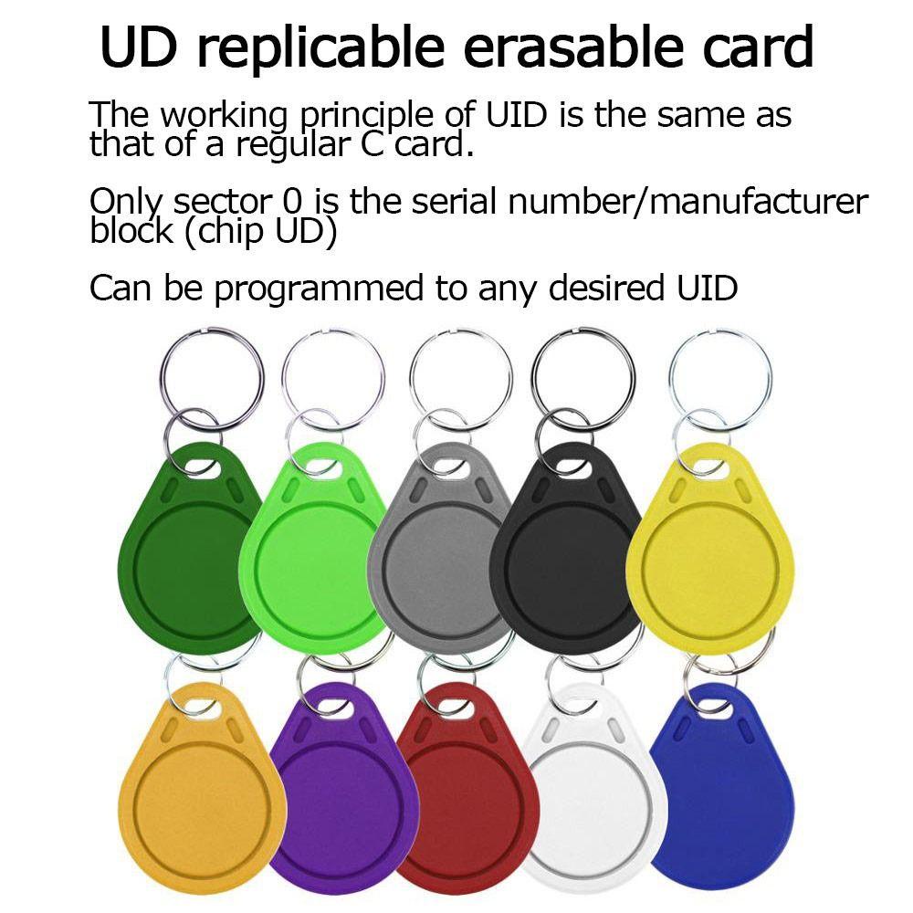 Suyo 10pcs NFC Tag 13.56MHz RFID Keyfobs Key Card