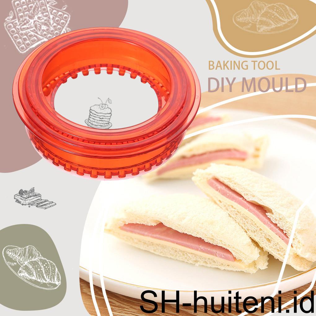 Sandwich Sealer Reusable Mold Sandwiches Press Mold School Lunch Pie Maker DIY Portable Alat Baking Molding Bakeware