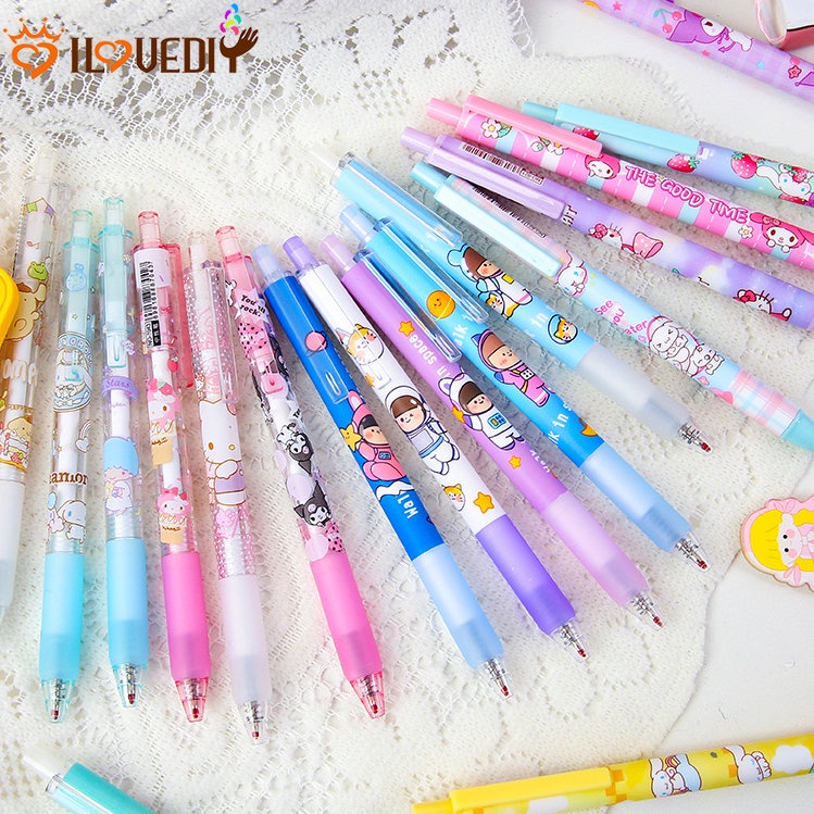 [Unggulan] 1pc 0.5mm Hitam Tanda Tangan Pena Kartun Melody Kouromi Cepat Kering Pena Netral Sanrio Press Neutral Pen Examination Product Student Stationery Kantor Perlengkapan Sekolah