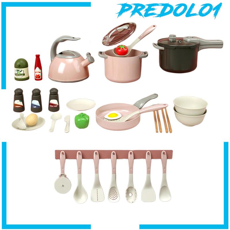 [Predolo1] Pretend Play Dengan Panci Dan Panci Set Aksesoris Dapur Untuk Anak