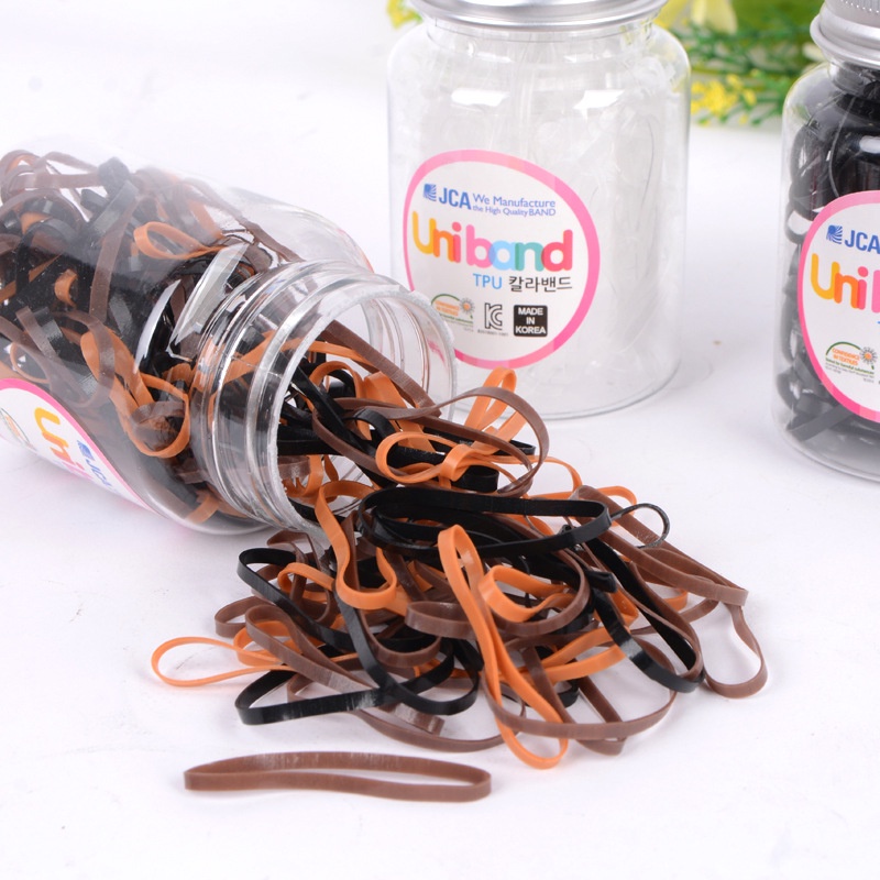 Korea Warna Disposable Head Rope Girl Tidak Melukai Rambut Karet Gelang Rambut Anak Lingkaran