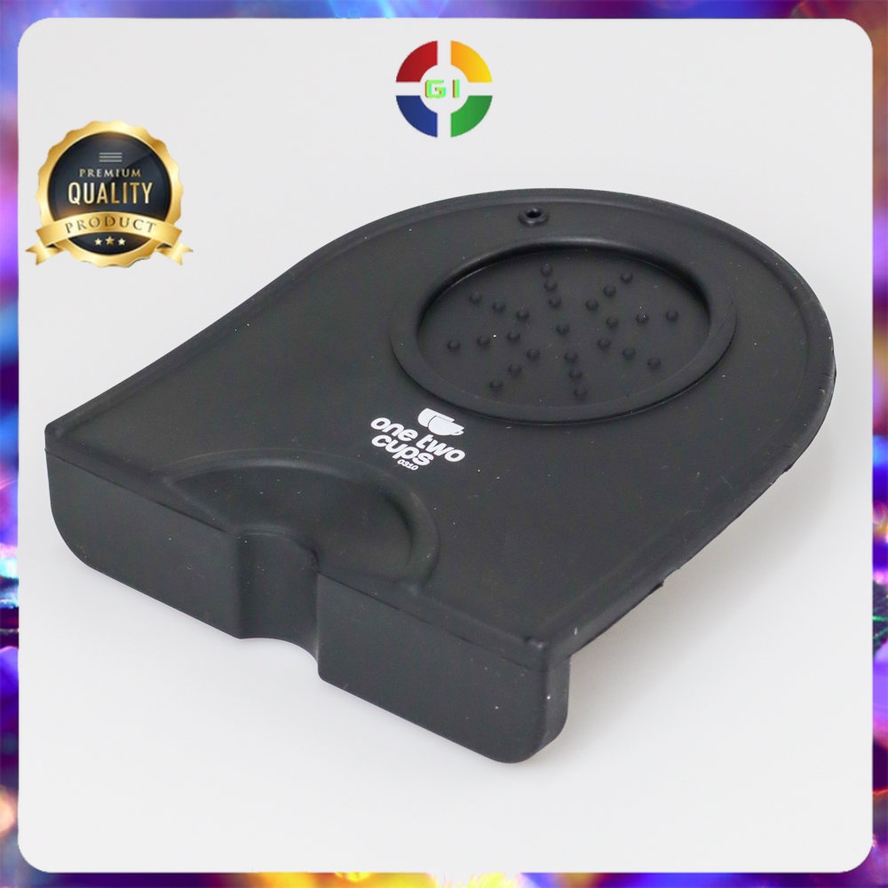 Silicone Holder Mat Tamper Kopi Espresso Barista Black