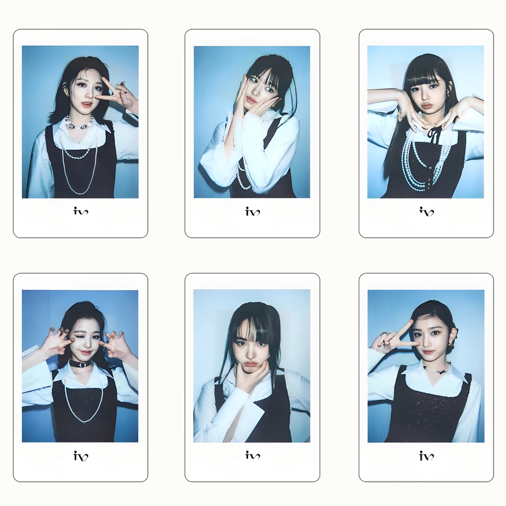 6pcs/set IVE Album I'VE Photocards Rei Wonyoung Yujin Leeseo Gaeul Liz Piyama Lomo Kartu Gelombang Suara Kpop Postcards