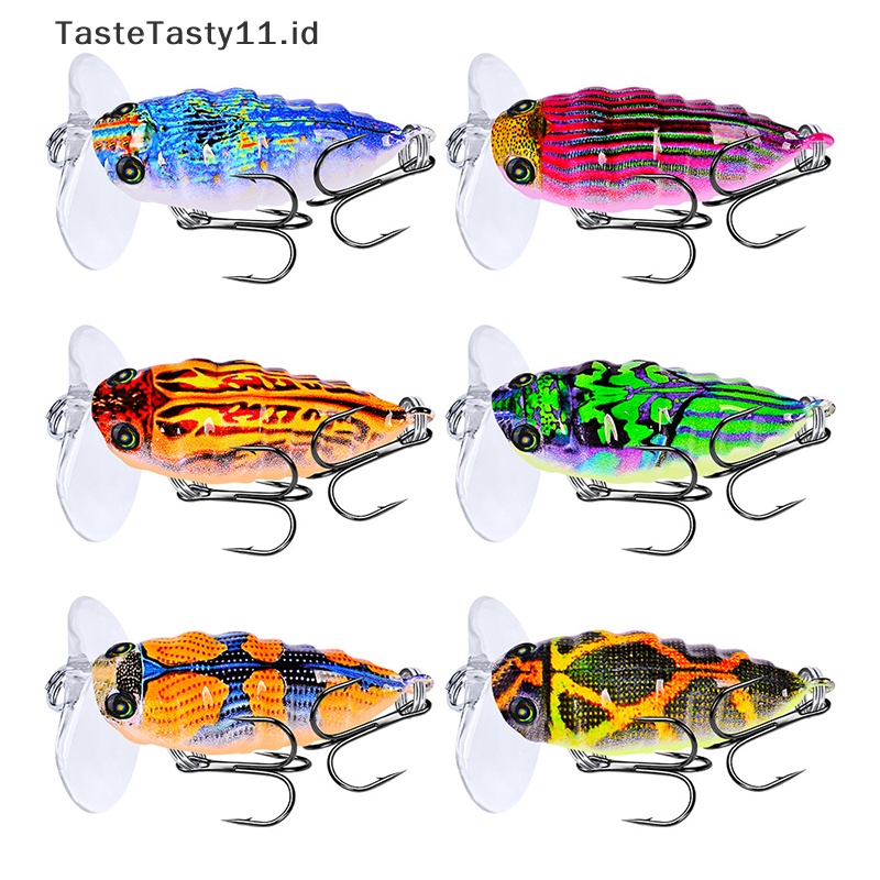 Tastetasty 1PC Umpan Pancing Lebah Keras Umpan Engkol Mata 3d8# Treble Hooks Trout Tackle.