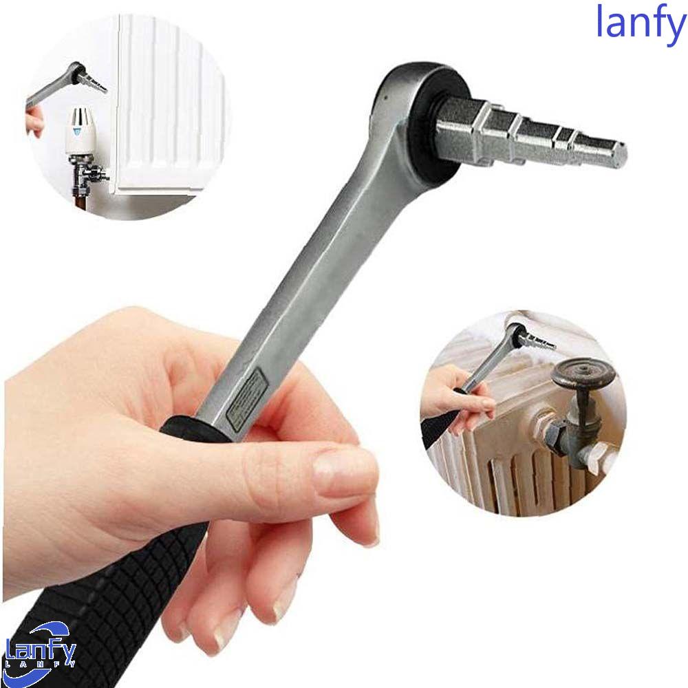 Lanfy Kunci Pas Ratchet Serbaguna 10-21mm Nipples Radiator Obeng Stepped Wrench Radiator Valve Ratchet Set Tools